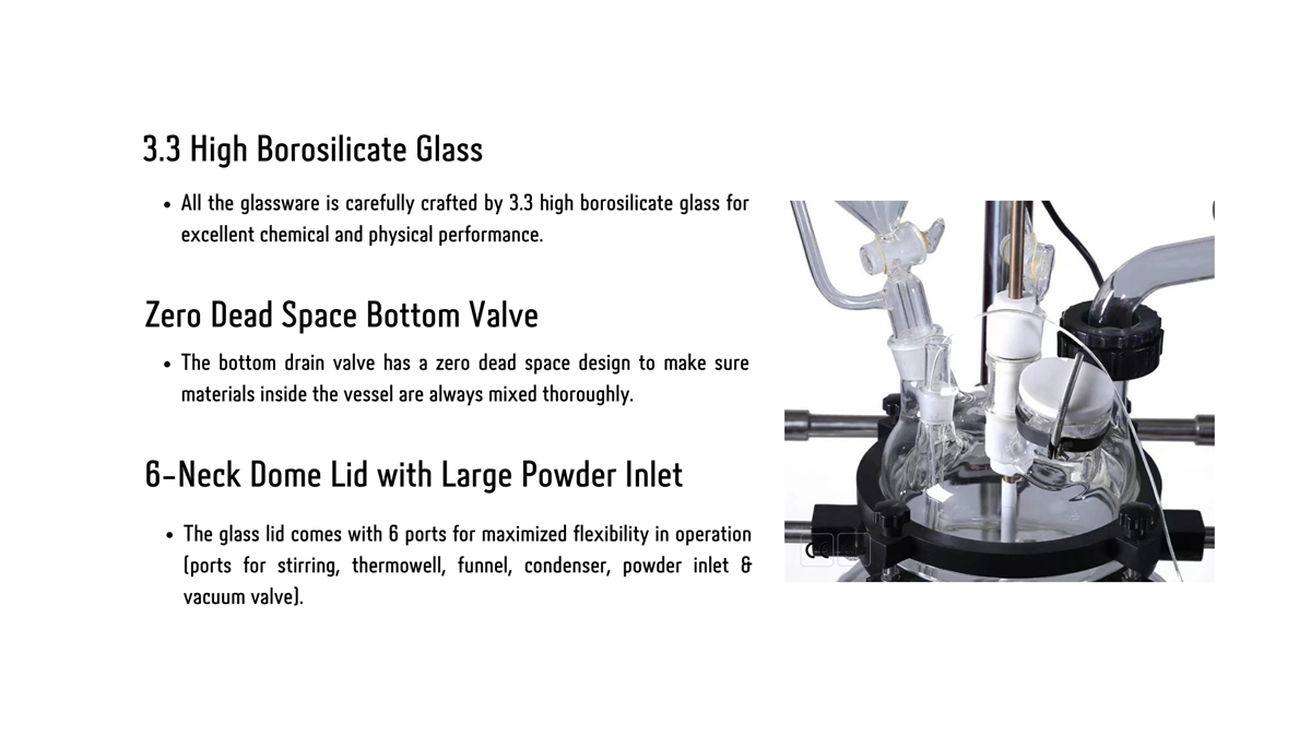 Pilot Scale Glassware Reactor